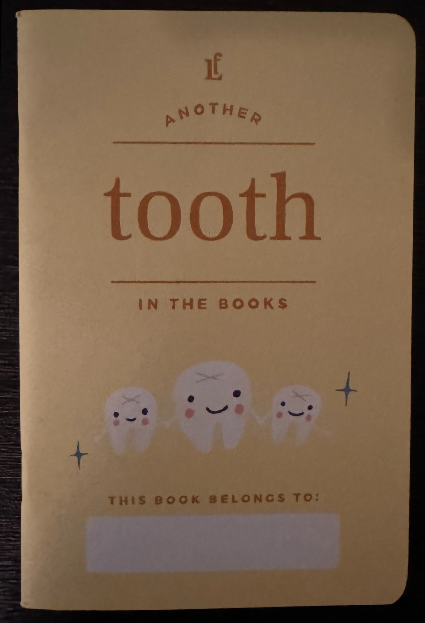 Lost tooth passport book