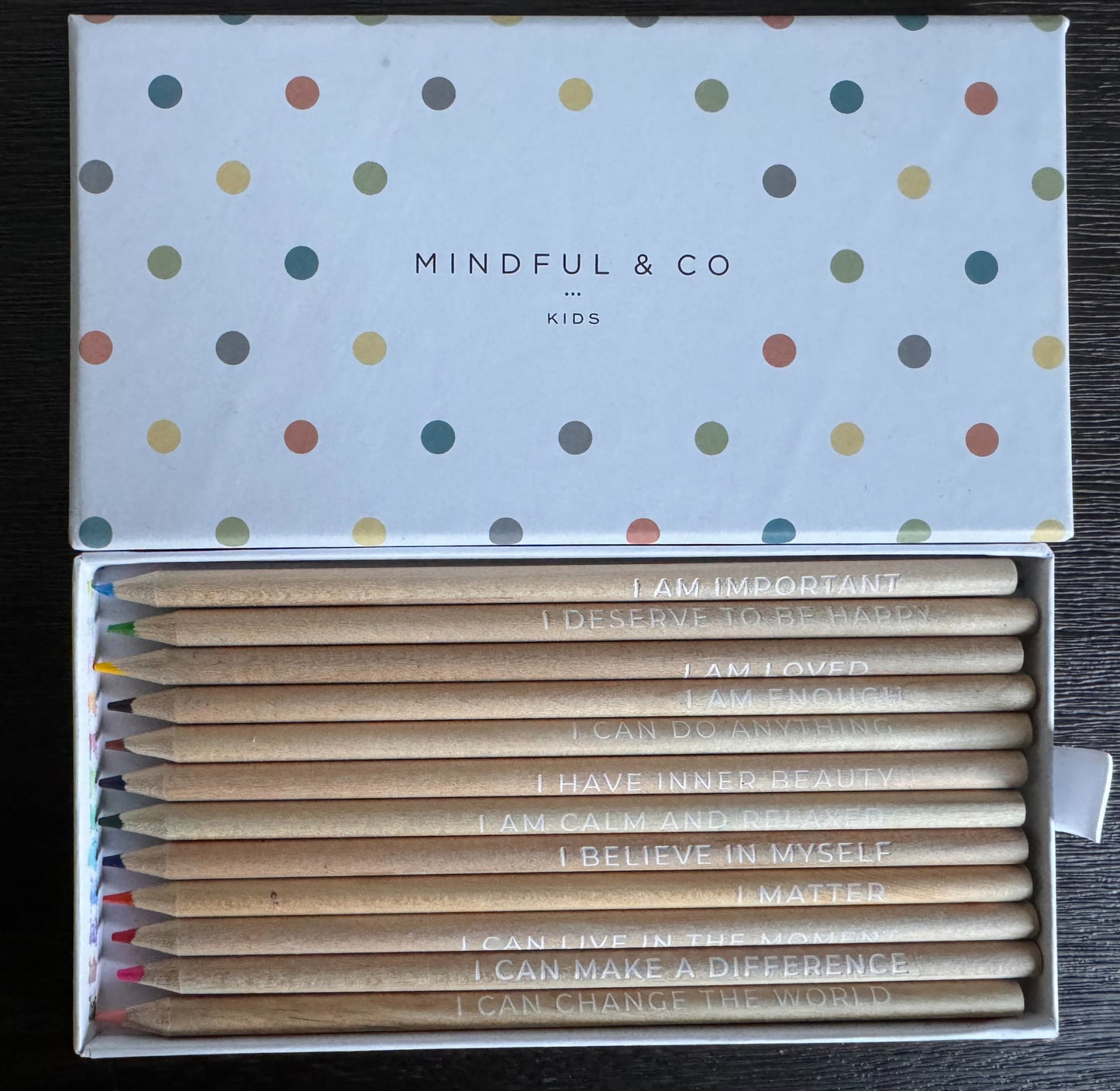 Mindful and Co. Affirmation Colored Pencils
